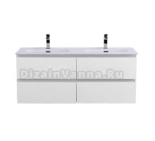 Тумба под раковину без столешницы BelBagno Kraft 120 подвесная, bianco opaco, для двоих