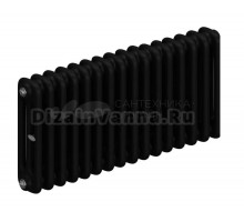 Радиатор стальной трубчатый TUBOG Classic 3037 3 трубы, 16 секций, боковое проходное подключение, антрацит DB 703 matt