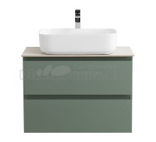 Тумба под раковину со столешницей BelBagno Kraft 70 подвесная, матовая еловая, столешница kep-70-bo