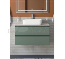 Тумба под раковину со столешницей BelBagno Kraft 90 подвесная, матовая еловая, столешница kep-90-bo