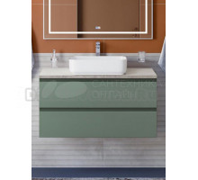 Тумба под раковину со столешницей BelBagno Kraft 100 подвесная, матовая еловая, столешница kep-100-mgl