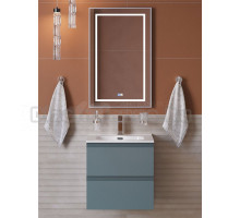 Тумба с раковиной BelBagno Kraft 39 50 подвесная, матовая голубая, раковина bb500/390etl