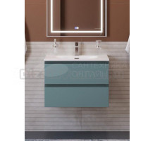 Тумба с раковиной BelBagno Kraft 70 подвесная, матовая голубая, раковина bb-8099-70