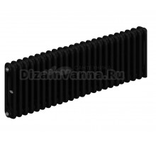 Радиатор стальной трубчатый TUBOG Classic 3037 3 трубы, 24 секции, боковое проходное подключение, антрацит DB 703 matt