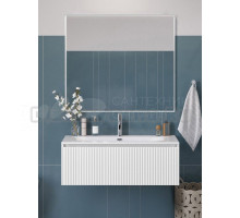 Мебель для ванной комнаты BelBagno Uno 100 подвесная, 1 ящик, bianco opaco