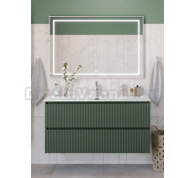 Мебель для ванной комнаты BelBagno Uno 120 подвесная, 2 ящика, матовая еловая