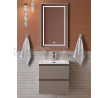 Мебель для ванной комнаты BelBagno Kraft 39 50 подвесная, матовая бежевая, раковина bb-8099-3-50