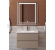 Мебель для ванной комнаты BelBagno Kraft 39 70 подвесная, матовая бежевая, раковина bb-8099-3-70