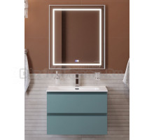 Мебель для ванной комнаты BelBagno Kraft 39 70 подвесная, матовая голубая, раковина bb700/390etl