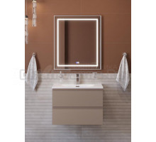 Мебель для ванной комнаты BelBagno Kraft 70 подвесная, матовая бежевая, раковина bb-8099-70