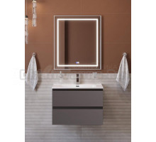 Мебель для ванной комнаты BelBagno Kraft 70 подвесная, матовая темно-серая, раковина bb700etl