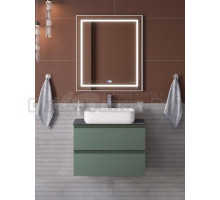 Мебель для ванной комнаты BelBagno Kraft 70 подвесная, матовая еловая, столешница kep-70-grn, раковина BB1304