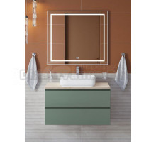 Мебель для ванной комнаты BelBagno Kraft 80 подвесная, матовая еловая, столешница kep-80-mco, раковина BB1304