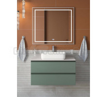 Мебель для ванной комнаты BelBagno Kraft 90 подвесная, матовая еловая, столешница kep-90-bo, раковина BB1304