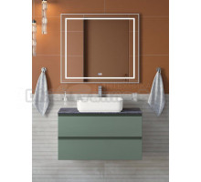 Мебель для ванной комнаты BelBagno Kraft 90 подвесная, матовая еловая, столешница kep-90-grn, раковина BB1304