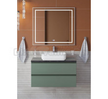 Мебель для ванной комнаты BelBagno Kraft 90 подвесная, матовая еловая, столешница kep-90-mno, раковина BB1304