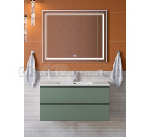 Мебель для ванной комнаты BelBagno Kraft 100 подвесная, матовая еловая, раковина bb1000etl