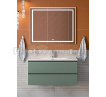 Мебель для ванной комнаты BelBagno Kraft 100 подвесная, матовая еловая, раковина bb-8099-100