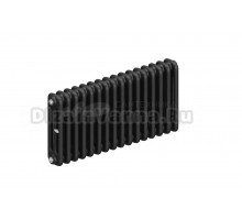 Радиатор стальной трубчатый TUBOG Classic 3037 3 трубы, 16 секций, боковое проходное подключение, титан RAL 9223 matt