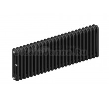 Радиатор стальной трубчатый TUBOG Classic 3037 3 трубы, 24 секции, боковое проходное подключение, титан RAL 9223 matt