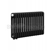 Радиатор стальной трубчатый TUBOG Classic Ventil 3037 DV1 3 трубы, 14 секций, нижнее универсальное подключение, антрацит DB 703 matt