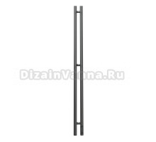 Полотенцесушитель электрический APEXTERMO Luna LN10111GF 110x10 см, подключение справа, скрытое подключение справа, графит металлик, I-образный, из стали