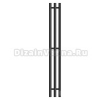 Полотенцесушитель электрический APEXTERMO Luna LN10112BM 110x15 см, подключение справа, скрытое подключение справа, матовый черный, I-образный, из стали