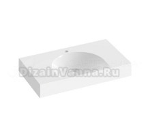 Раковина встраиваемая сверху Ravak Lite XJX01280004 800/450 S белая, прямоугольная, литьевой мрамор