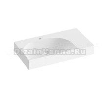 Раковина встраиваемая сверху Ravak Lite XJXP1280001 800/600 R белая, прямоугольная, литьевой мрамор