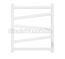 Полотенцесушитель электрический APEXTERMO Genesis GN00165WM 60x55 см, подключение справа, слева, скрытое подключение справа, матовый белый, лесенка, из стали