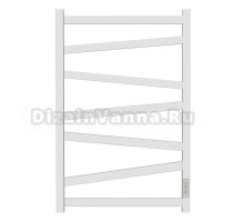 Полотенцесушитель электрический APEXTERMO Genesis GN00185WM 80x55 см, подключение справа, слева, скрытое подключение справа, матовый белый, лесенка, из стали