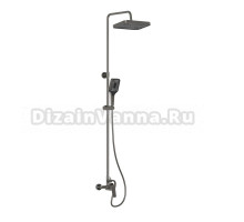 Душевая стойка BelBagno Due DUE-DOCM-GM оружейная сталь