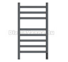 Полотенцесушитель электрический APEXTERMO Sfera SF10184GF 80x45 см, подключение справа, слева, скрытое подключение справа, графит металлик, лесенка, из стали