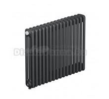 Радиатор стальной трубчатый TUBOG Classic Ventil 3057 DV1 3 трубы, 16 секций, нижнее универсальное подключение, титан RAL 9223 matt
