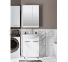 Мебель для ванной комнаты Runo Эрика 60 напольная, глянцевая белая