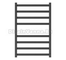Полотенцесушитель электрический APEXTERMO Terra TR00184BM 80x45 см, подключение справа, слева, скрытое подключение справа, матовый черный, лесенка, из стали