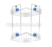 Полка Рыжий кот Бриллиант 213868 хром, синий