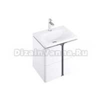 Тумба под раковину без столешницы Ravak Balance SD 50 глянцевая белая, графит