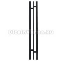 Полотенцесушитель электрический APEXTERMO Delta DL10181BM 80x15 см, подключение справа, скрытое подключение справа, матовый черный, I-образный, из стали
