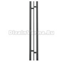 Полотенцесушитель электрический APEXTERMO Delta DL10181GF 80x15 см, подключение справа, скрытое подключение справа, графит металлик, I-образный, из стали