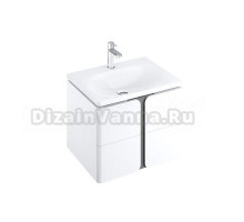 Тумба с раковиной Ravak Balance SD 60 глянцевая белая, графит