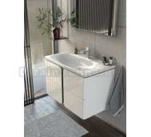 Тумба с раковиной Ravak Balance SD 80 глянцевая белая, графит