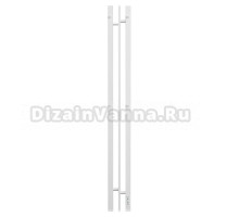 Полотенцесушитель электрический APEXTERMO Delta DL10111WM 110x15 см, подключение справа, скрытое подключение справа, матовый белый, I-образный, из стали