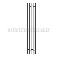 Полотенцесушитель электрический APEXTERMO Delta DL10113BM 110x20 см, подключение справа, скрытое подключение справа, матовый черный, I-образный, из стали