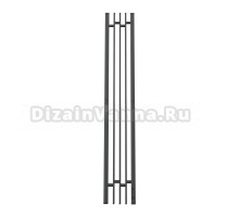 Полотенцесушитель электрический APEXTERMO Delta DL10113GF 110x20 см, подключение справа, скрытое подключение справа, графит металлик, I-образный, из стали