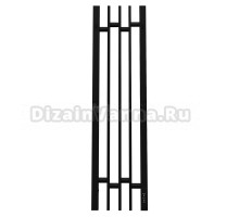 Полотенцесушитель электрический APEXTERMO Delta DL10183BM 80x20 см, подключение справа, скрытое подключение справа, матовый черный, I-образный, из стали