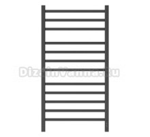 Полотенцесушитель электрический APEXTERMO Atlas AT00105BM 100x55 см, подключение справа, слева, скрытое подключение справа, матовый черный, лесенка, из стали