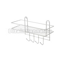 Полка Рыжий кот Lecco Plus 242535 хром