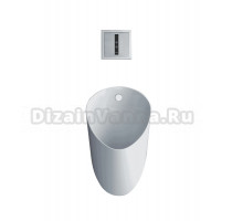 Писсуар подвесной ARROW AN660 сенсорный, с сифоном, безободковый, со смывным механизмом, со смывным устройствм для писсуаров ARROW AGY108-2A глянцевая сталь