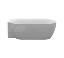 Акриловая ванна Ravak Freedom Corner II Tec CC91500000 L 175x85 см, угловая, левая, пристенная, серая, асимметричная, на ножках, со сливом-переливом, фурнитура белая